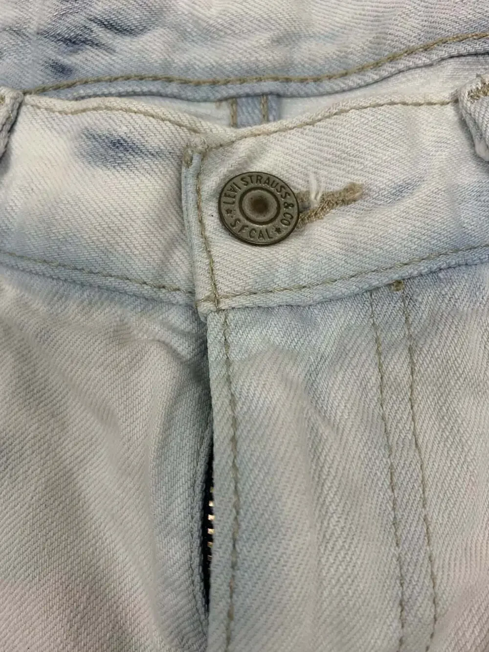 Levi's 511 Mens Distressed Denim Shorts blue Size 30